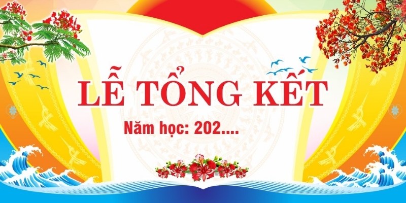 Mẫu backdrop lễ tổng kết cuối năm