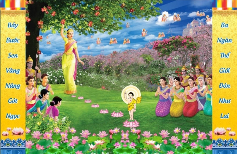  Mẫu background phật đản 