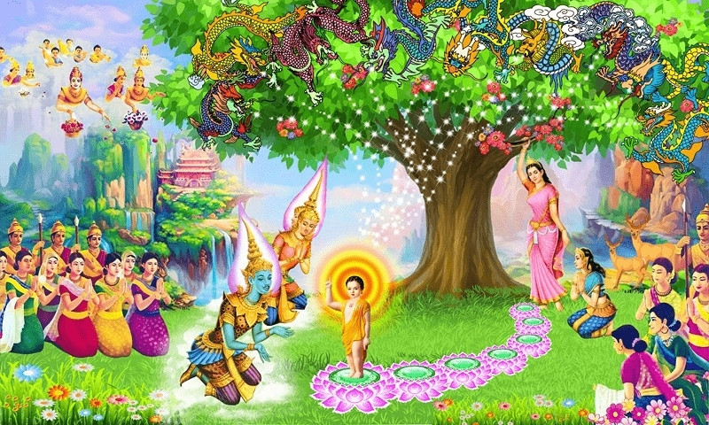 In backdrop phật đản gi&aacute; rẻ TPHCM