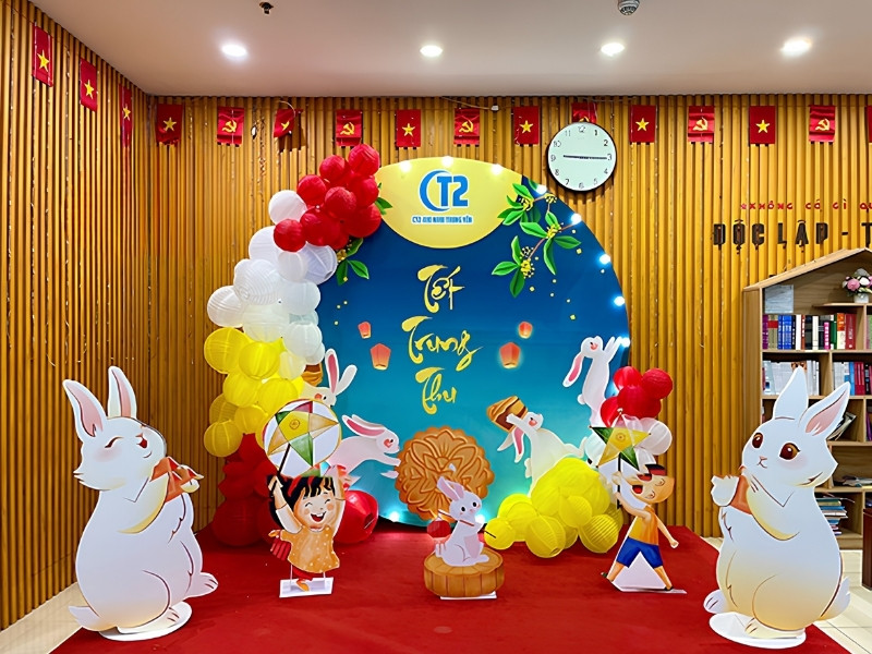 Mẫu backdrop tết trung thu chuy&ecirc;n nghiệp