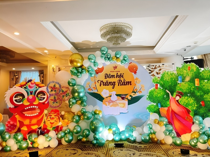 Xu hướng thiết kế backdrop trung thu hot hiện nay