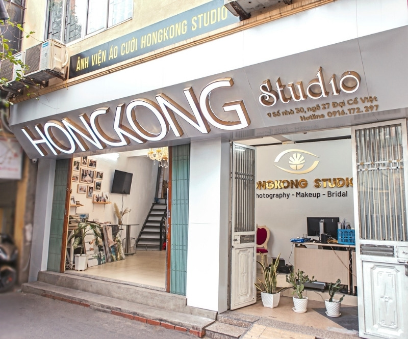 Thiết kế bảng hiệu studio &aacute;o cưới theo y&ecirc;u cầu