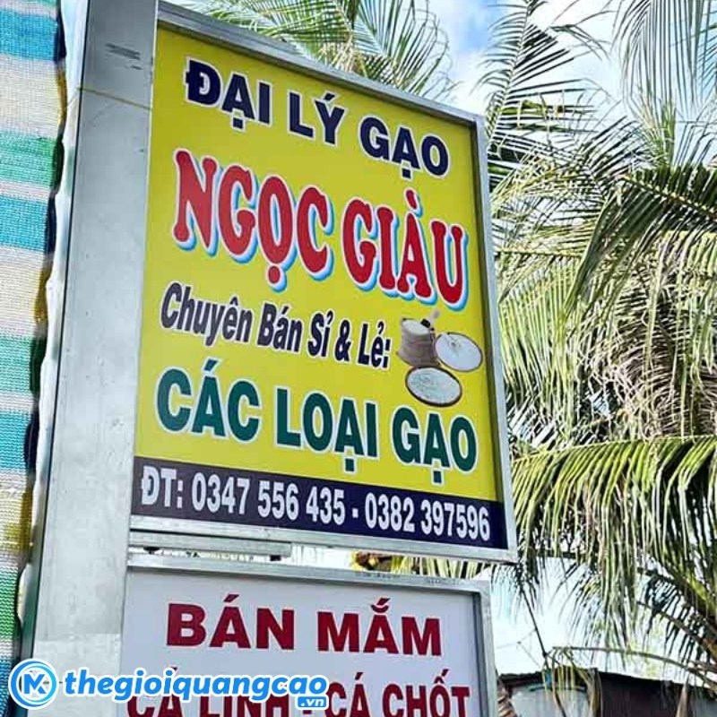 Mẫu biển vẫy cho cửa h&agrave;ng đại l&yacute; gạo