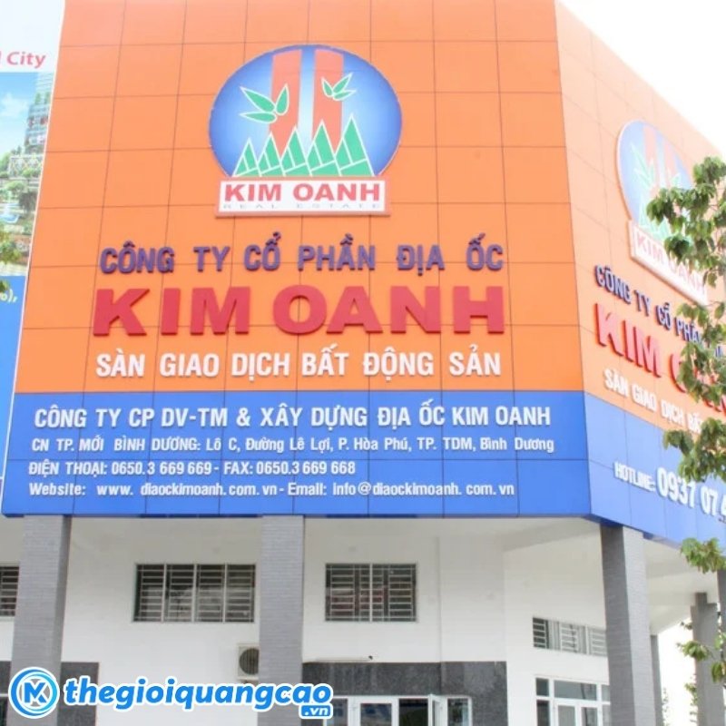Mẫu bảng hiệu bất động sản đẹp, nổi bật