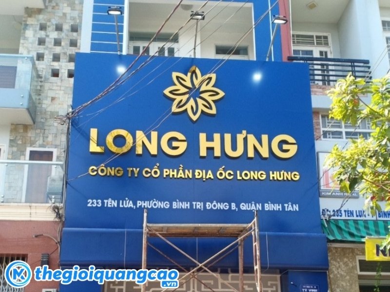 Mẫu bảng hiệu bất động sản Long Hưng