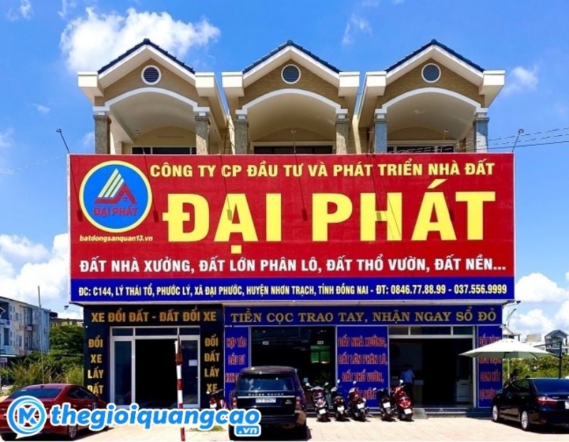 Mẫu bảng hiệu c&ocirc;ng ty bất động sản