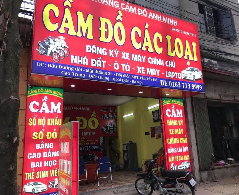 Mẫu bảng hiệu cầm đồ c&aacute;c loại