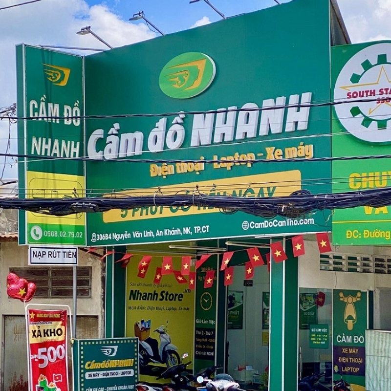 Mẫu bảng hiệu cầm đồ nhanh