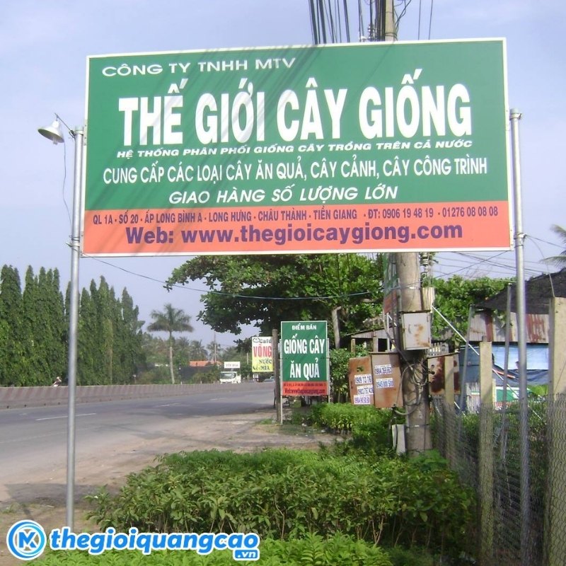 Mẫu bảng hiệu c&acirc;y cảnh Thế Giới C&acirc;y Giống