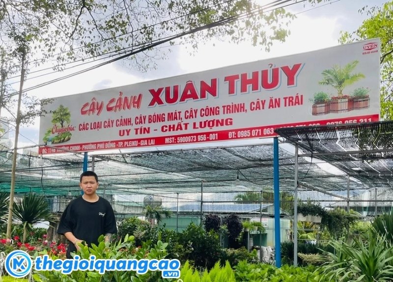 Mẫu bảng hiệu c&acirc;y cảnh Xu&acirc;n Thủy