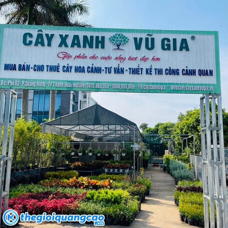 Thiết kế bảng hiệu c&acirc;y cảnh theo y&ecirc;u cầu