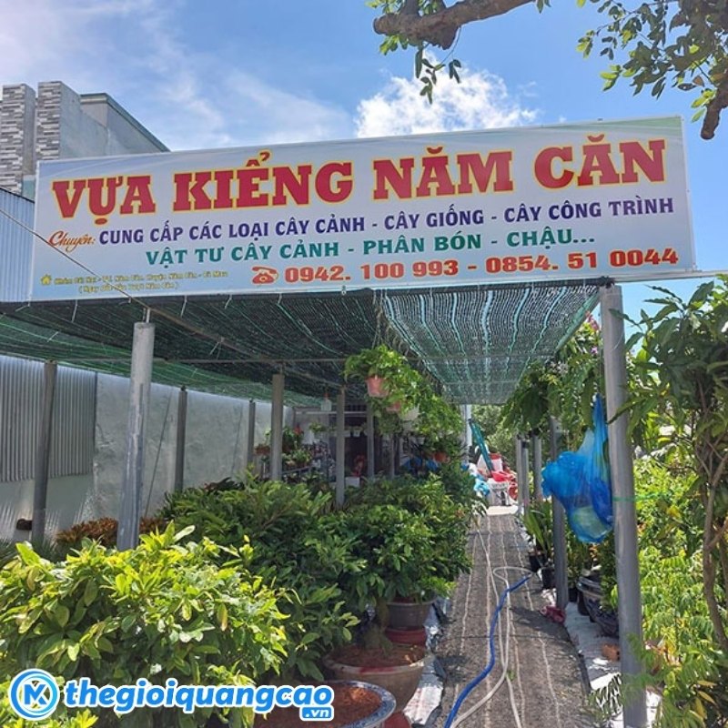 Yếu tố kĩ thuật cần lưu &yacute; khi thi c&ocirc;ng bảng hiệu c&acirc;y cảnh