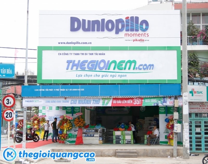 Thiết kế bảng hiệu chăn ga gối đệm theo y&ecirc;u cầu