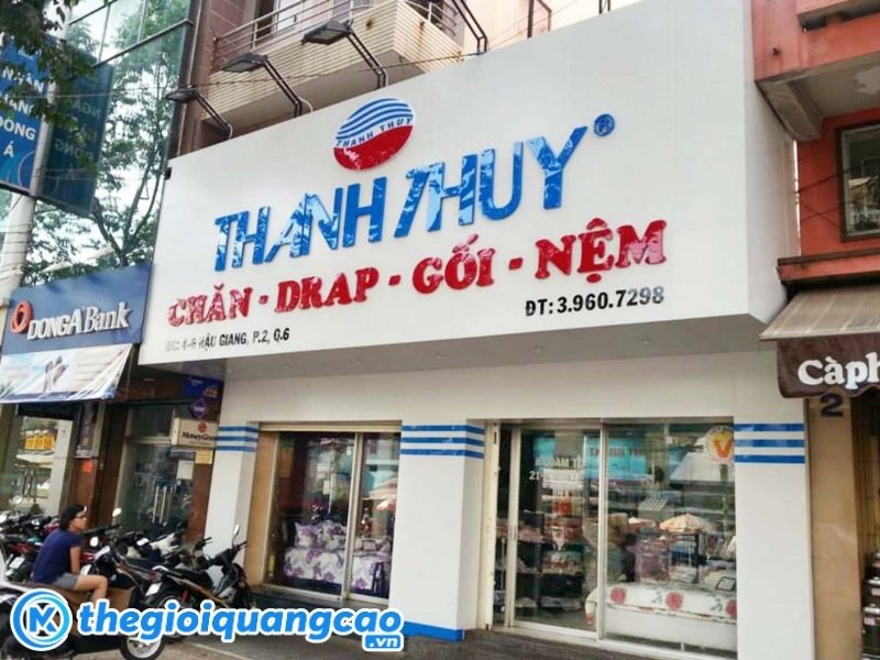 Mẫu bảng hiệu chăn ga gối đệm Thanh Thuy