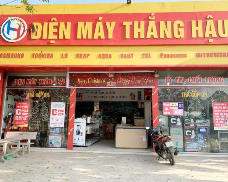 Mẫu bảng hiệu điện m&aacute;y Thắng Hậu