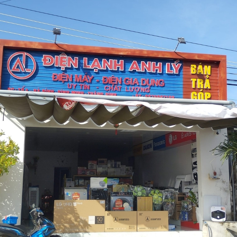 Mẫu bảng hiệu điện lạnh Anh L&yacute;