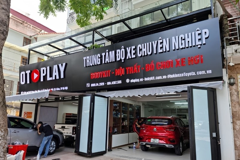 Mẫu bảng hiệu gara &ocirc; t&ocirc; đẹp