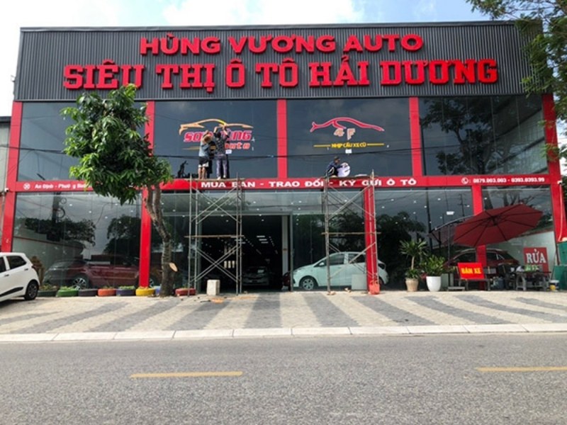 Mẫu bảng hiệu Auto H&ugrave;ng Vương