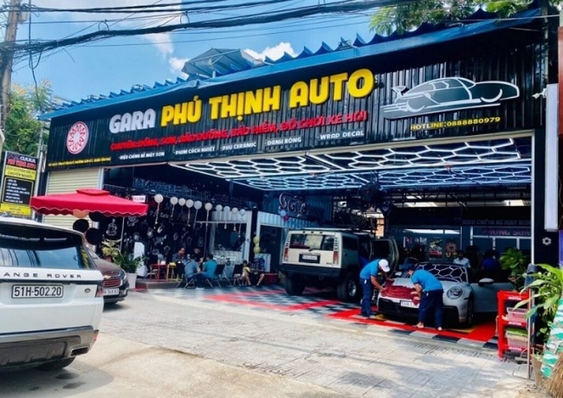 Mẫu bảng hiệu gara &ocirc; t&ocirc; Phụ Thịnh