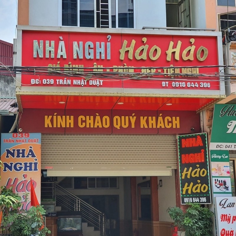 Mẫu bảng hiệu nh&agrave; nghỉ Hảo Hảo