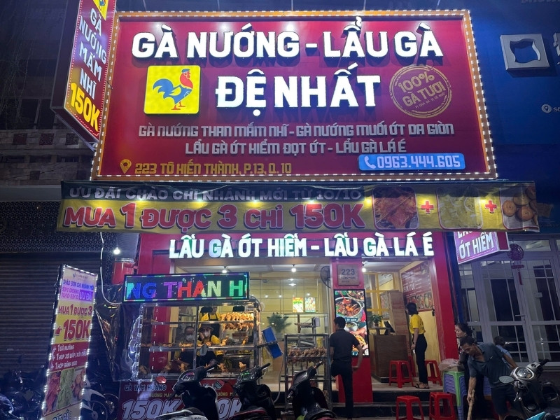 Mẫu bảng hiệu lẩu nướng Đệ Nhất