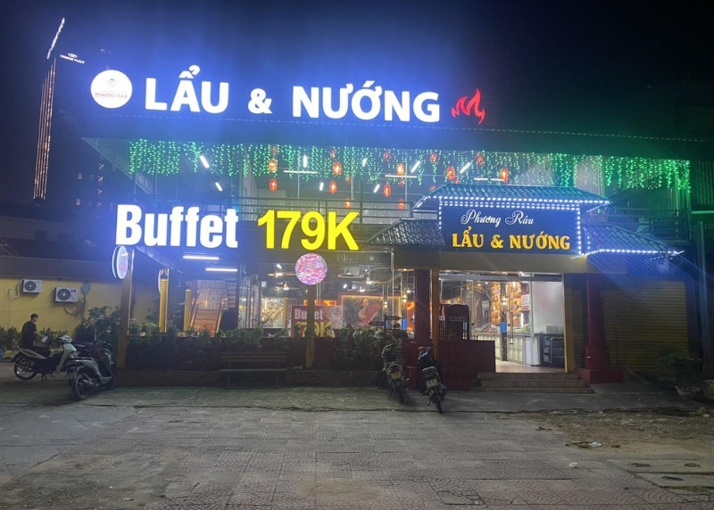Bảng hiệu lẩu nướng chữ nổi Mica gắn LED