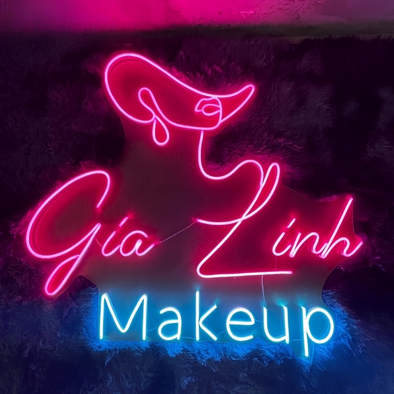 Bảng hiệu tiệm makeup LED neon sign