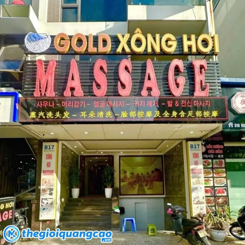 Mẫu bảng hiệu massage đẹp, sang trọng