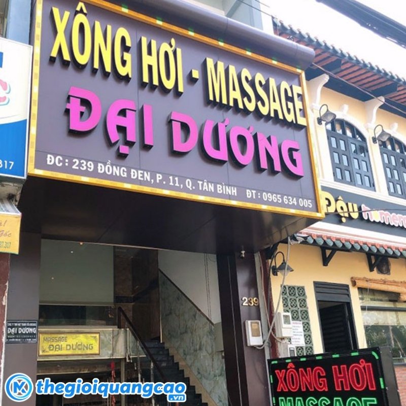 Mẫu bảng hiệu massage Đại Dương