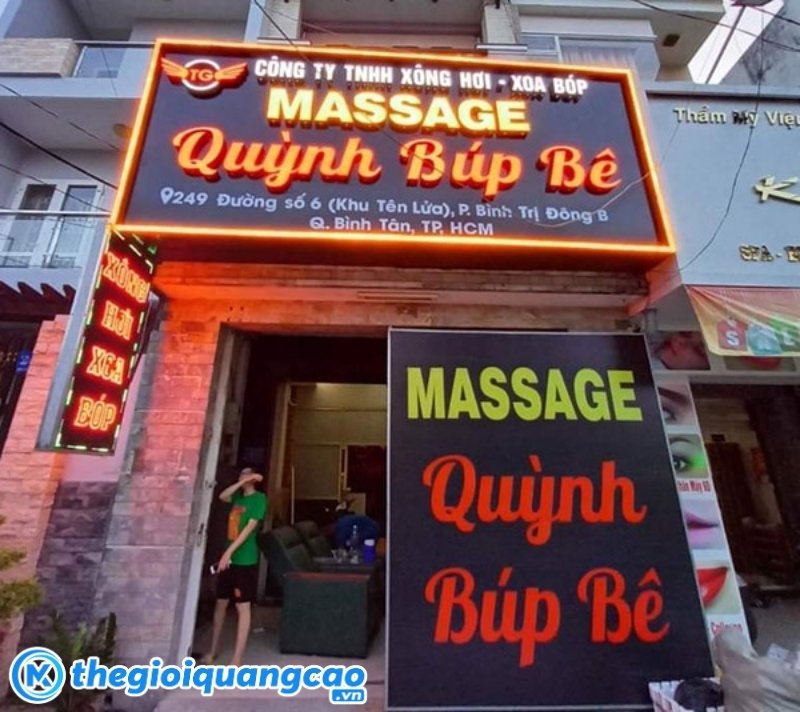 L&agrave;m bảng hiệu quảng c&aacute;o tiệm massage gi&aacute; rẻ trọn g&oacute;i tại TPHCM