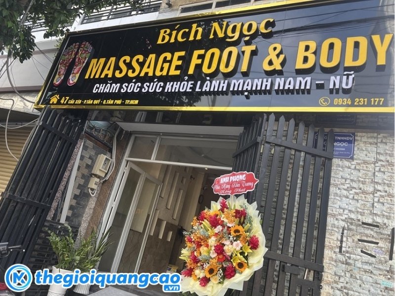 Bảng hiệu massage body