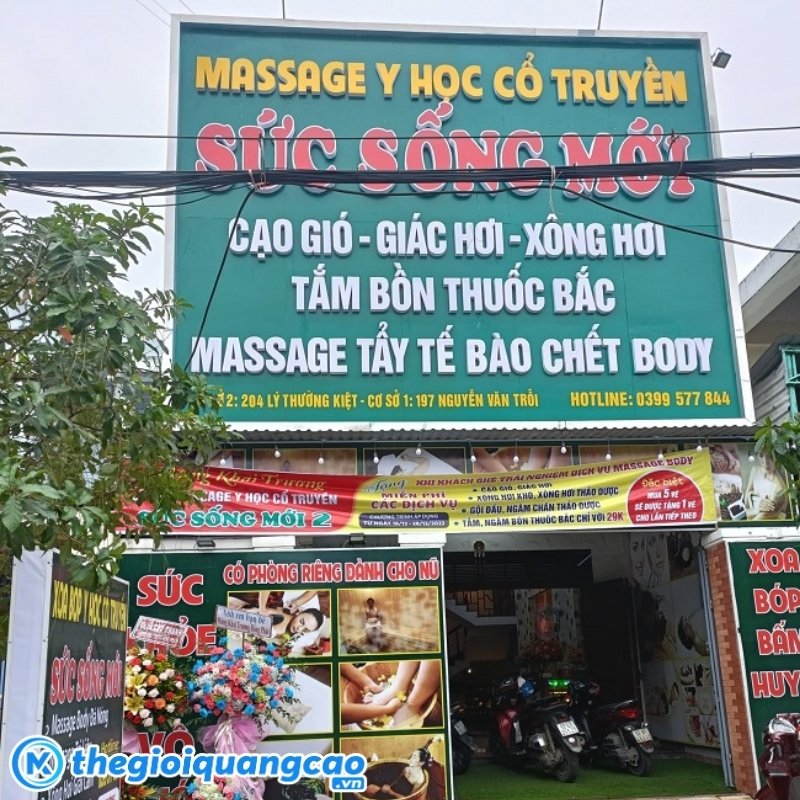 Bảng hiệu massage massage y học cổ truyền
