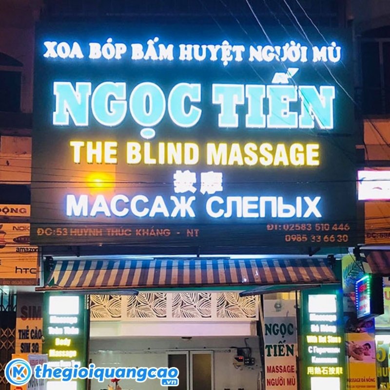 Mẫu bảng hiệu massage mặt dụng alu kết hợp chữ nổi mica