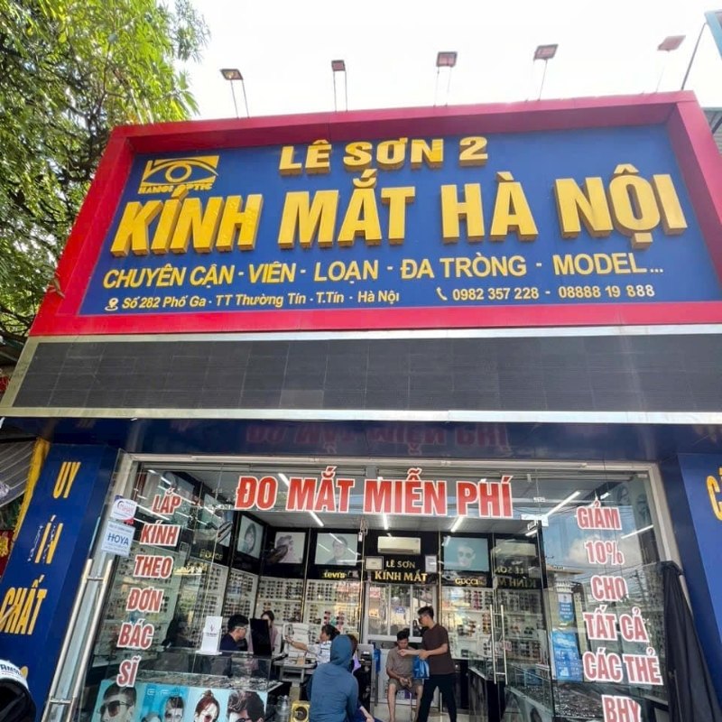 Mẫu bảng hiệu mắt k&iacute;nh H&agrave; Nội
