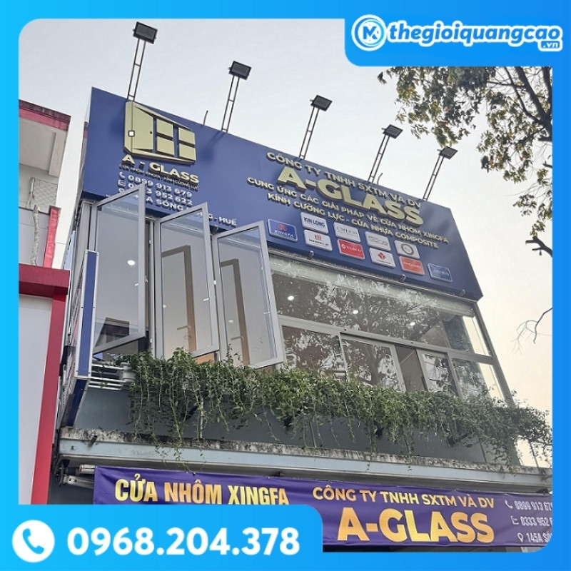 Bảng Hiệu Nhôm Kính