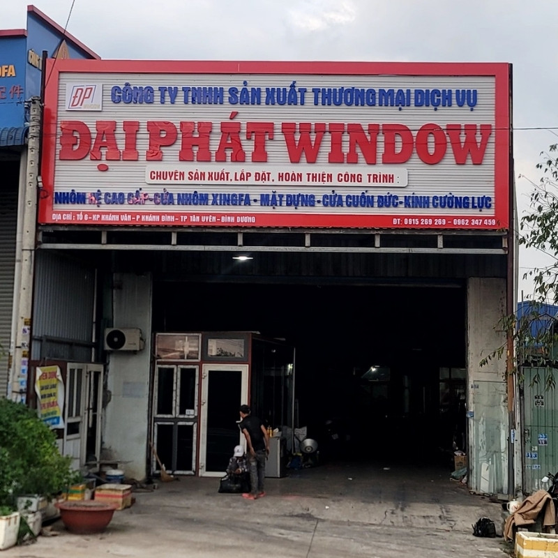 Mẫu bảng hiệu nh&ocirc;m k&iacute;nh Đại Ph&aacute;t Window