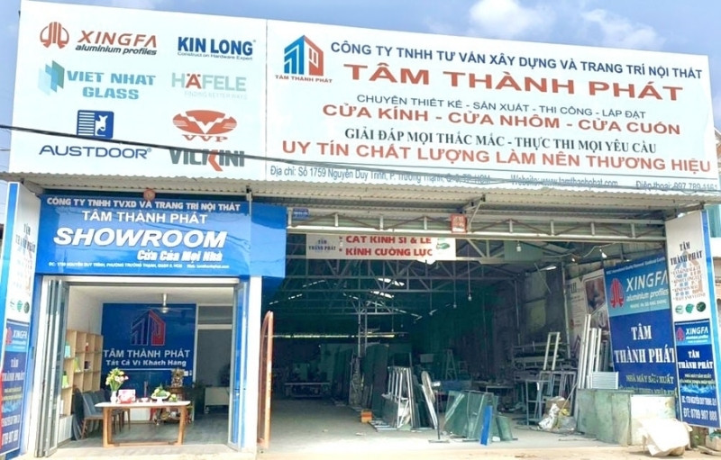 Mẫu bảng hiệu nh&ocirc;m k&iacute;nh đẹp, chuy&ecirc;n nghiệp