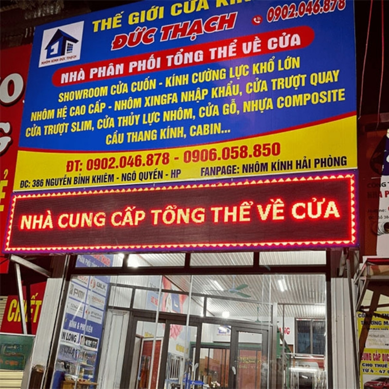 L&agrave;m bảng hiệu cửa h&agrave;ng nh&ocirc;m k&iacute;nh gi&aacute; rẻ trọn g&oacute;i tại TPHCM