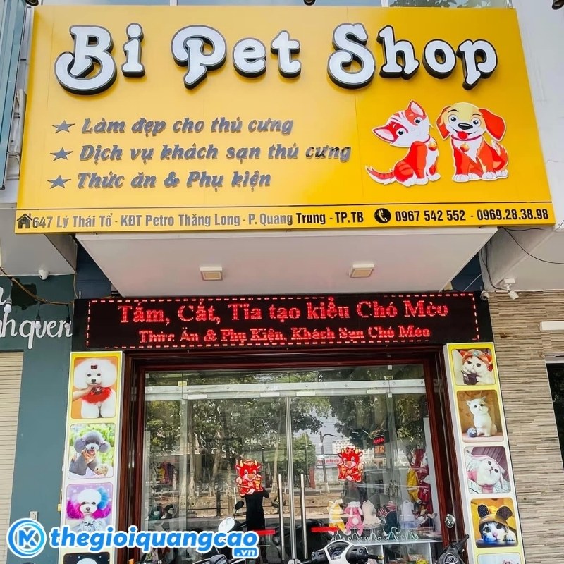 C&aacute;c loại phong c&aacute;ch bảng hiệu Pet Shop