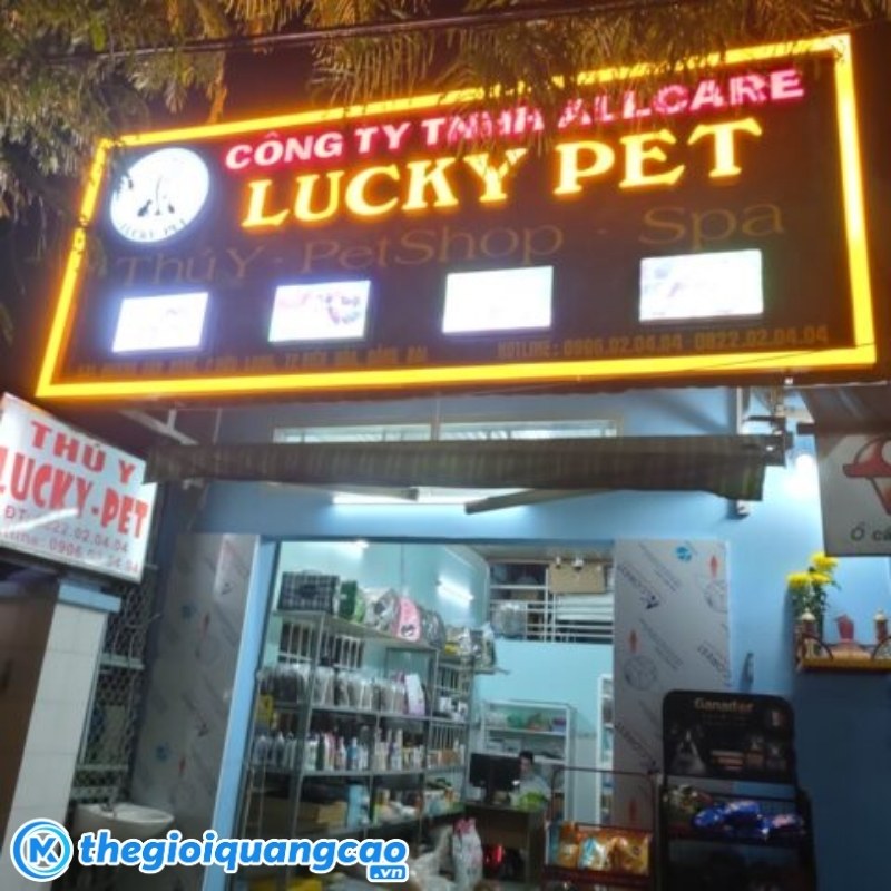 Bảng hiệu Pet Shop chữ nổi gắn LED