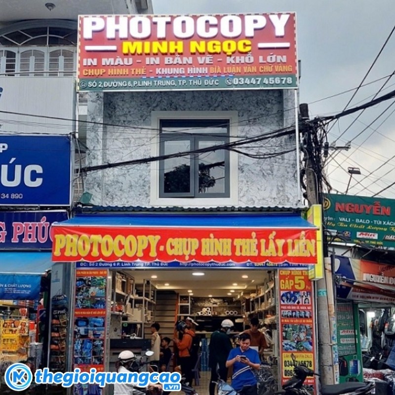 Mẫu bảng hiệu photocopy Minh Ngọc