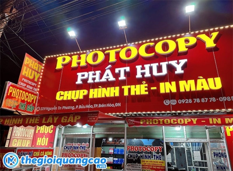Mẫu bảng hiệu photocopy Phát Huy