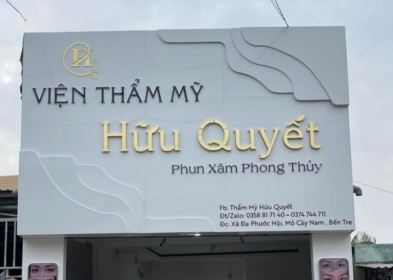 Mẫu bảng hiệu phun xăm phong thủy