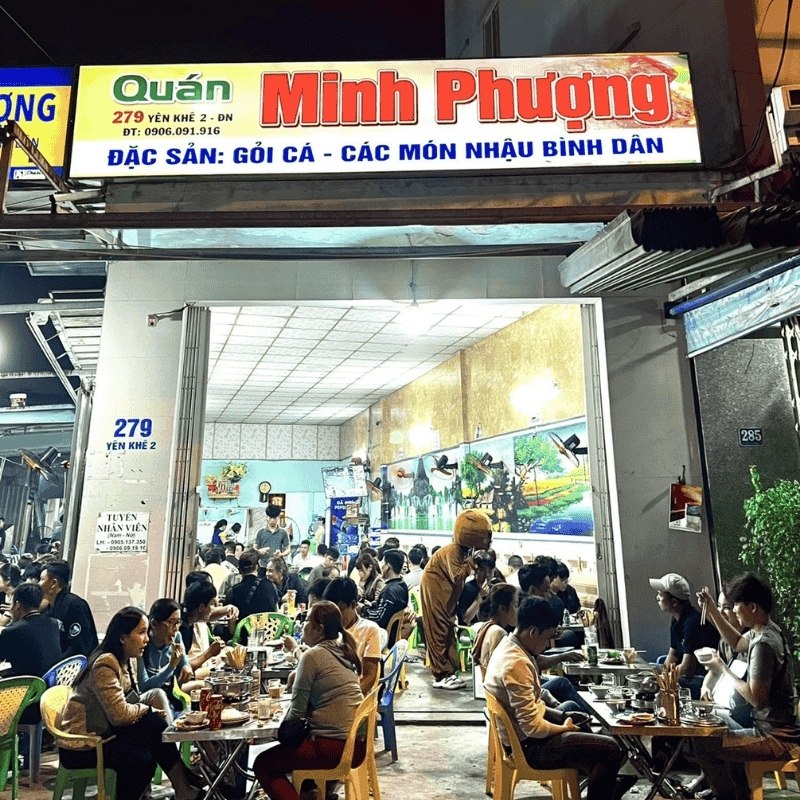 Bảng hiệu qu&aacute;n nhậu bạt hiflex xuy&ecirc;n s&aacute;ng