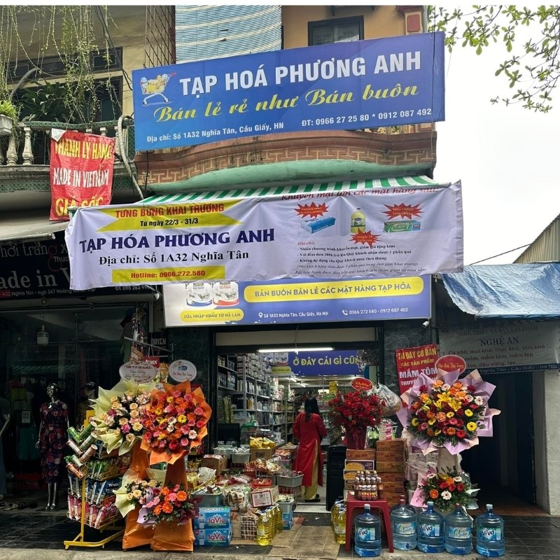 Mẫu bảng hiệu tạp h&oacute;a Phương Anh