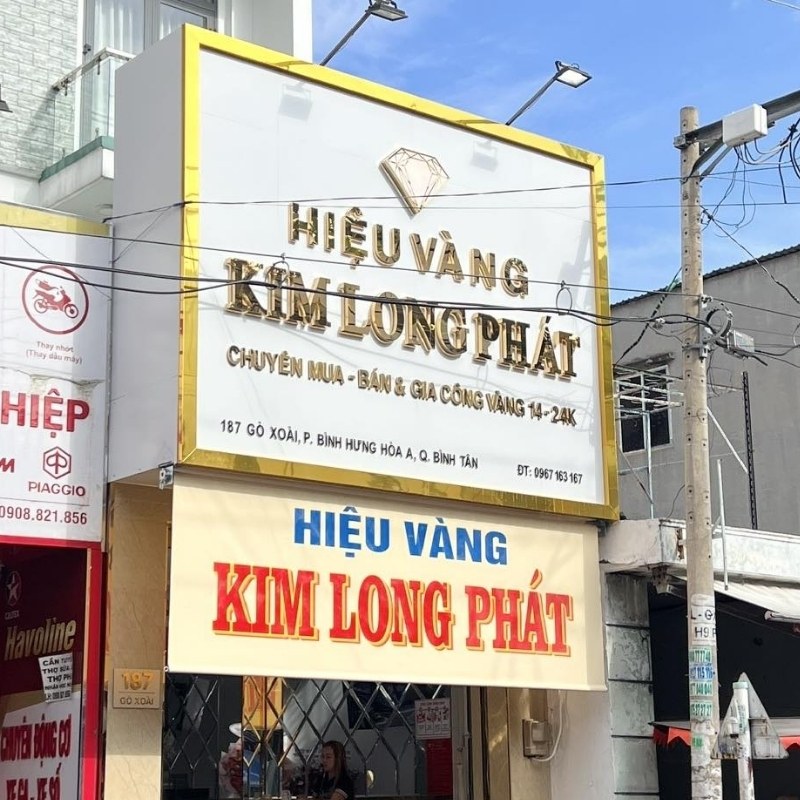 L&agrave;m bảng hiệu quảng c&aacute;o tiệm v&agrave;ng bạc &uacute;y t&iacute;n chất lượng tại TPHCM
