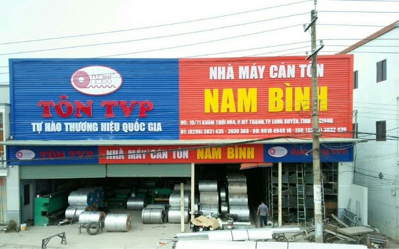 Mẫu bảng hiệu quảng c&aacute;o t&ocirc;n s&oacute;ng đẹp