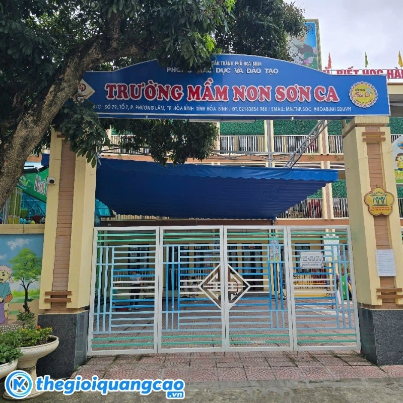 L&agrave;m bảng hiệu trường mầm non gi&aacute; rẻ, chất lượng tại TPHCM
