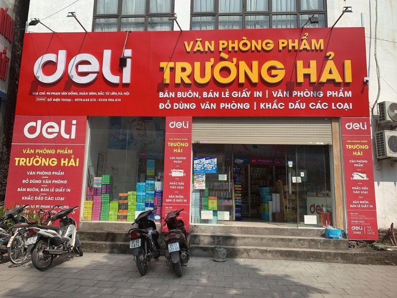 Mẫu bảng hiệu văn ph&ograve;ng phẩm Trường Hải