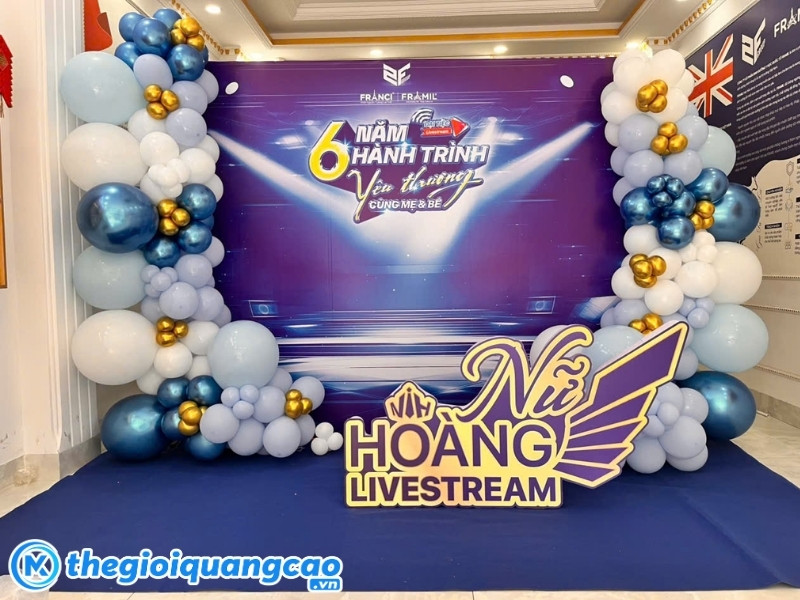 In backdrop kỉ niệm thành lập công ty giá rẻ đẹp